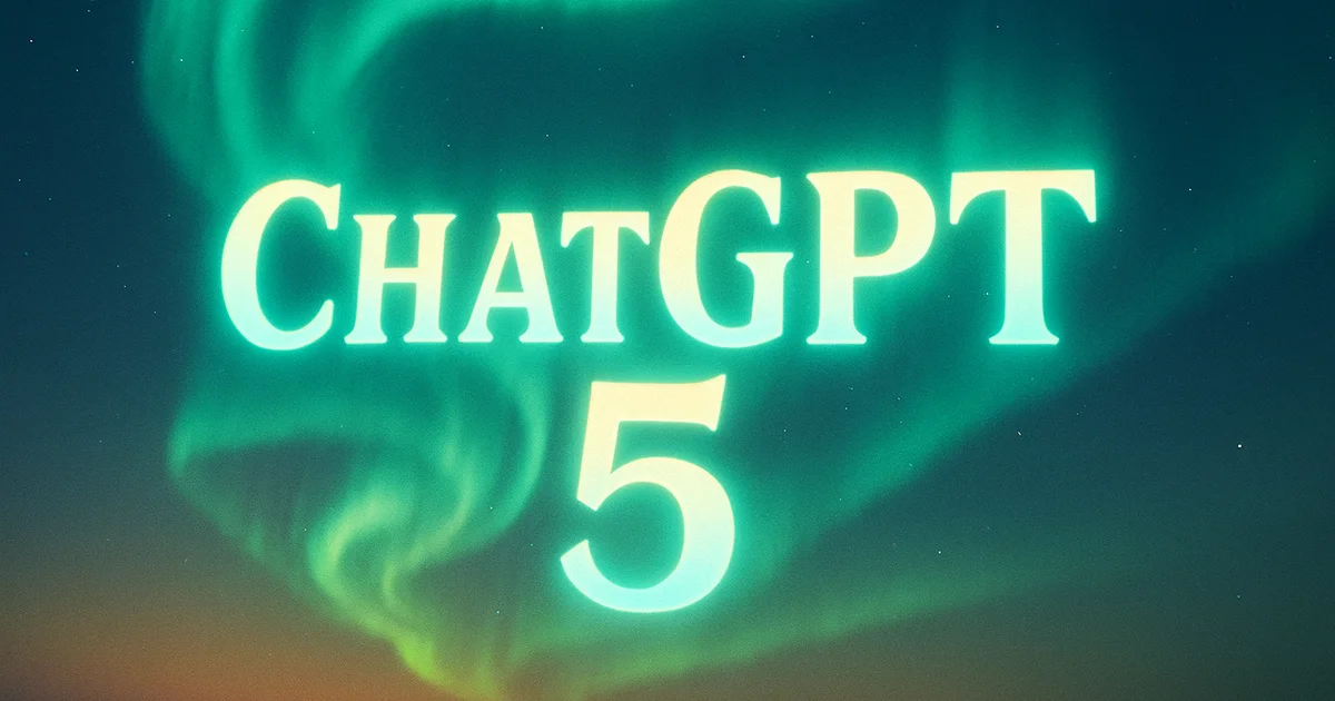 GPT-5 vor dem Nordlicht am Himmel